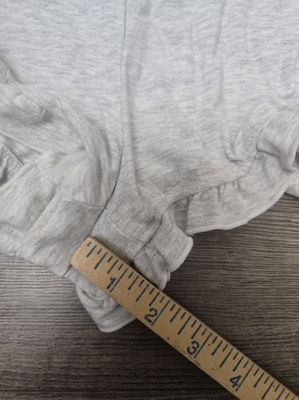 Paris Hilton Loungwear Set Grey Size Small Comfy Scalloped Hems Adjustable Strap - Picture 7 of 11